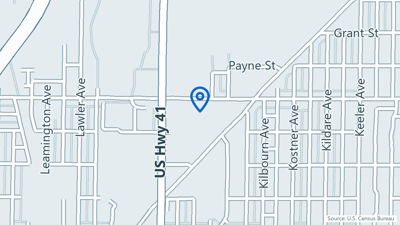 Map showing DuPage Psychiatric Care in Skokie, Illinois