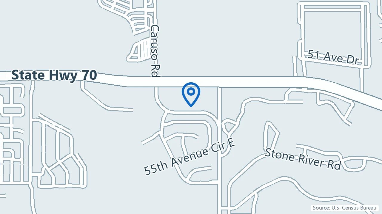Map showing Anti Aging and Ketamine Center in Bradenton, Florida