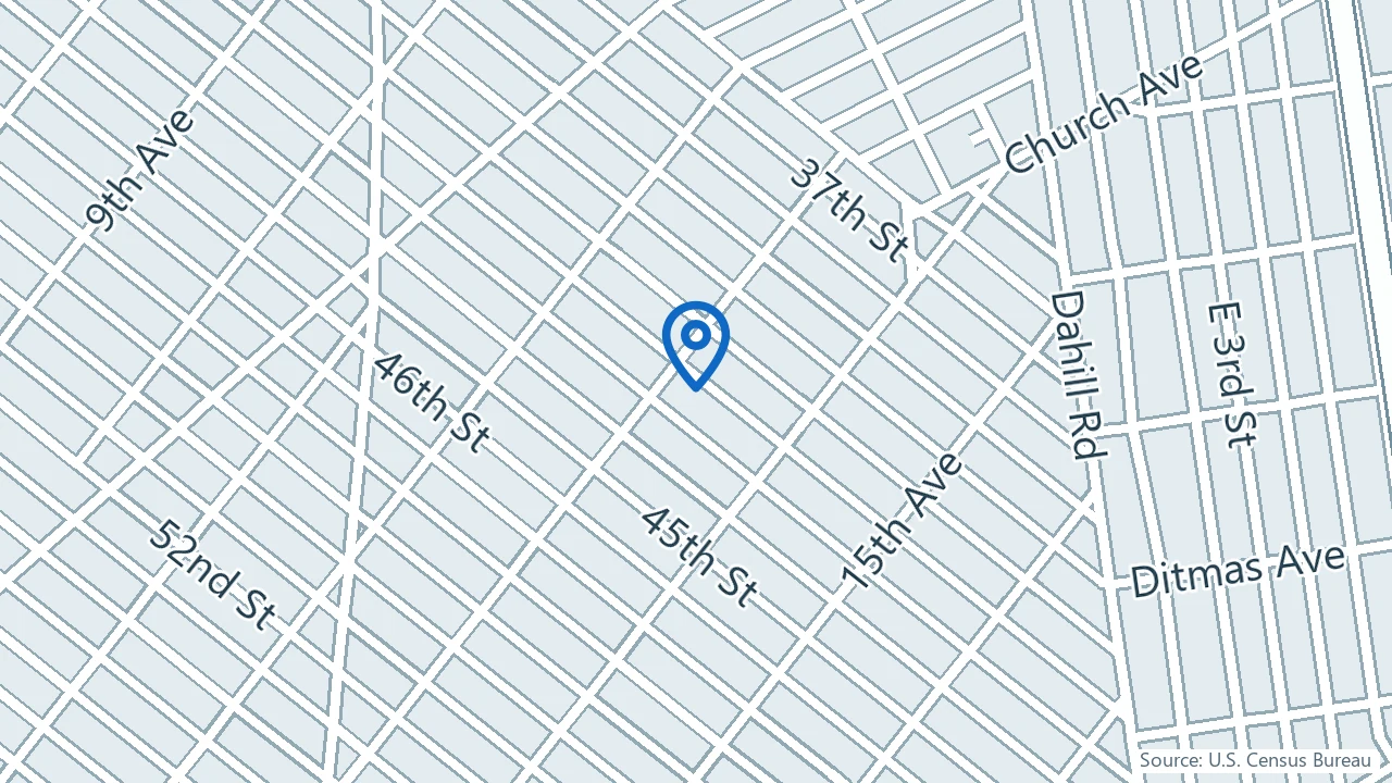 Map showing Moskowitz Medical in Brooklyn, New York