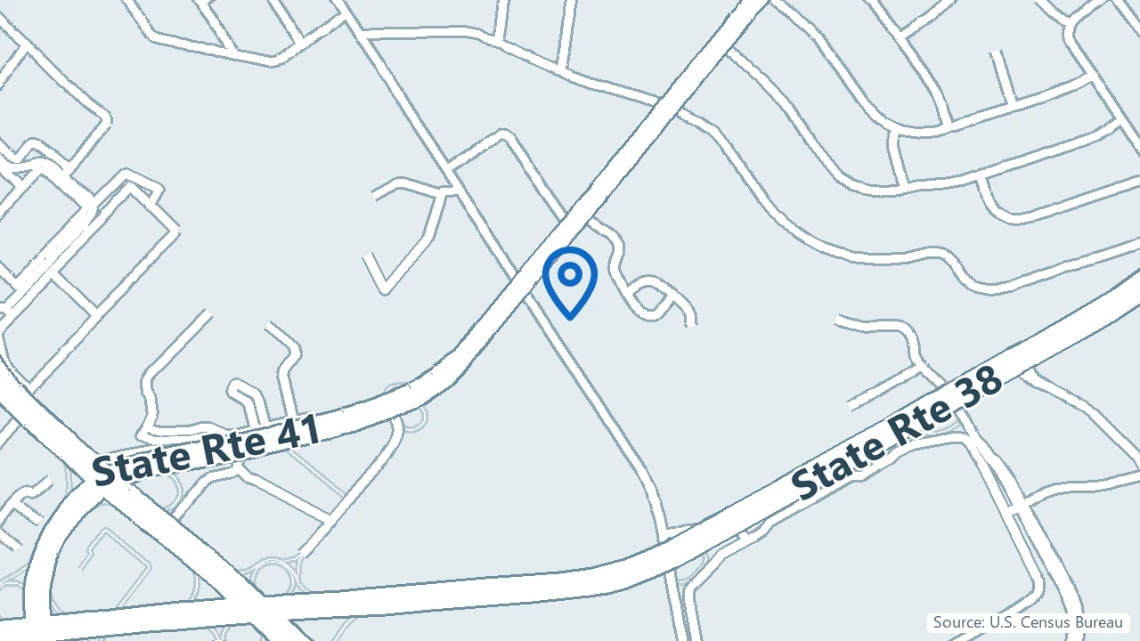 Map showing RestoratIV Wellness & Infusion Center in Moorestown, New Jersey