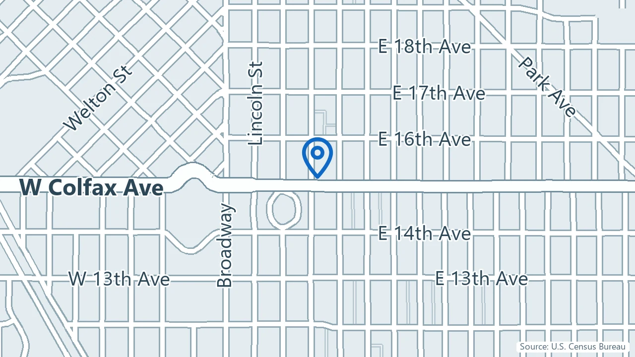 Map showing MindMorph in Denver, Colorado