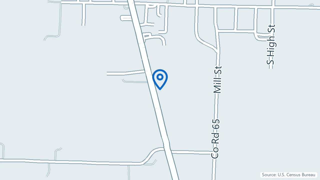 Map showing OCHC Urbana Medical Center & Behavioral Health in Urbana, Missouri