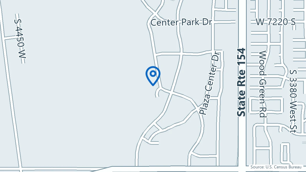 Map showing McKay Family Practice in West Jordan, Utah
