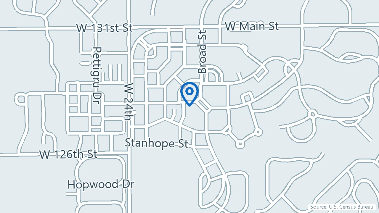 Map showing Ivy Health Associates in Carmel, Indiana