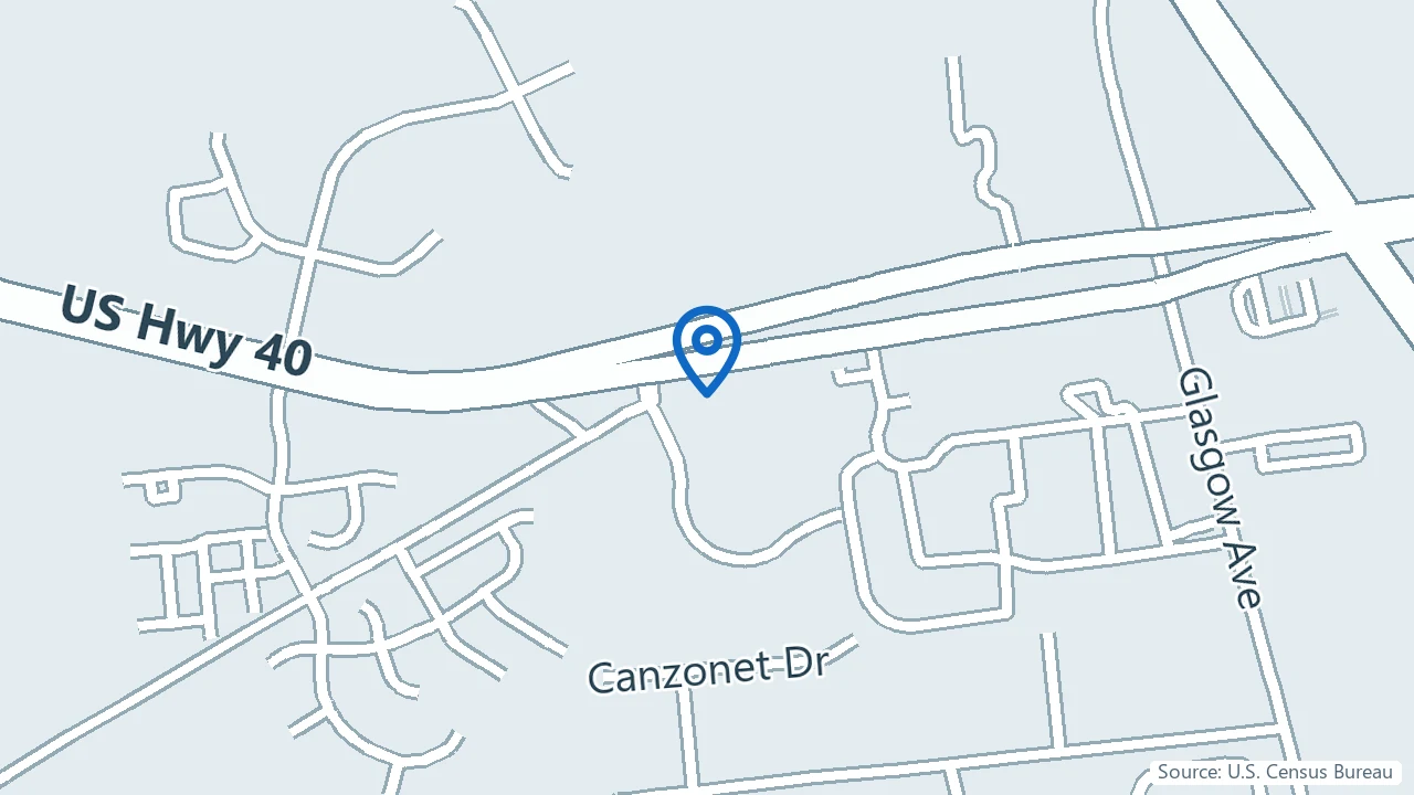 Map showing Torii Wellness Center in Newark, Delaware