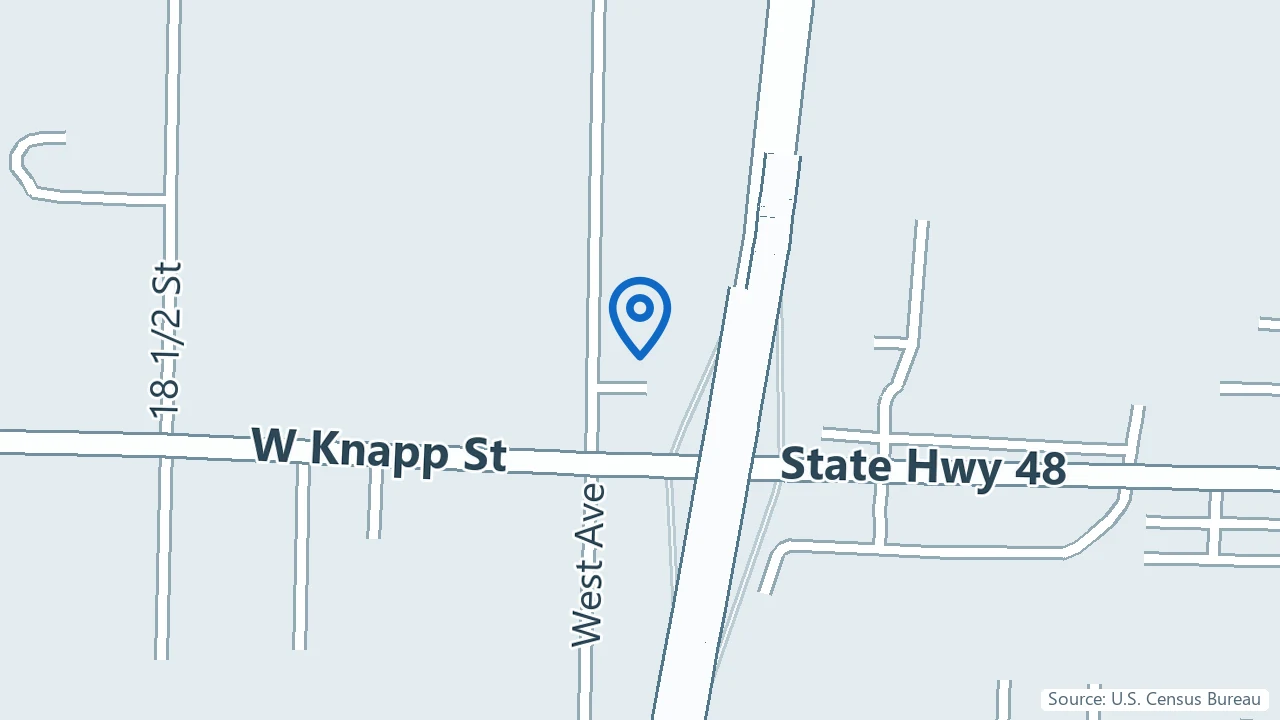 Map showing Interventional Pain Specialists of Wisconsin in Rice Lake, Wisconsin