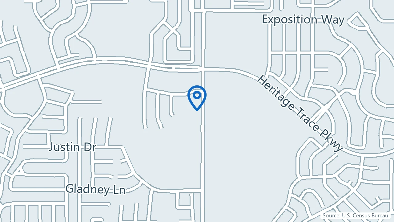 Map showing Invicta Healthcare in Fort Worth, Texas