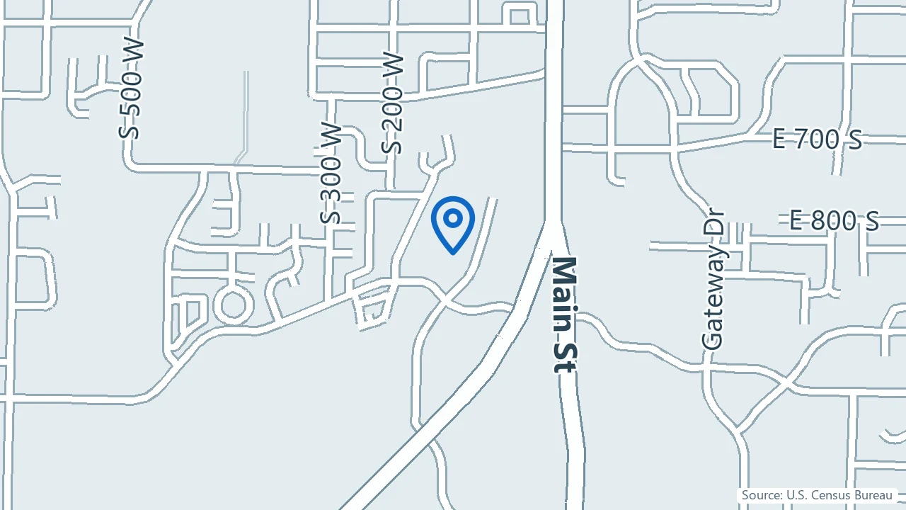 Map showing Cache Ketamine & Mental Health in Logan, Utah