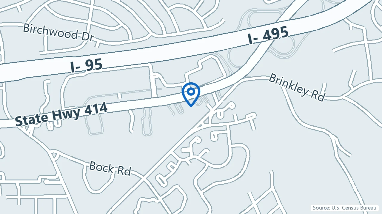 Map showing Boundless Mental Health in Oxon Hill, Maryland