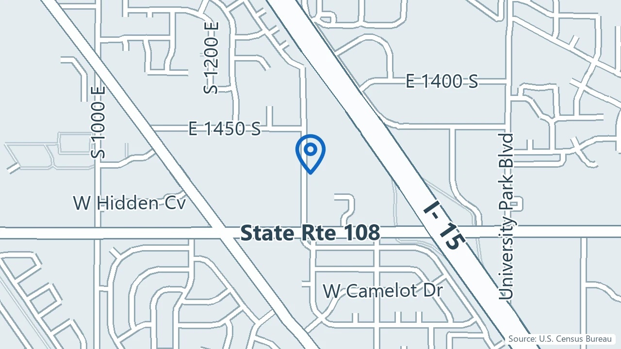Map showing Serenity Mental Health Centers in Layton, Utah