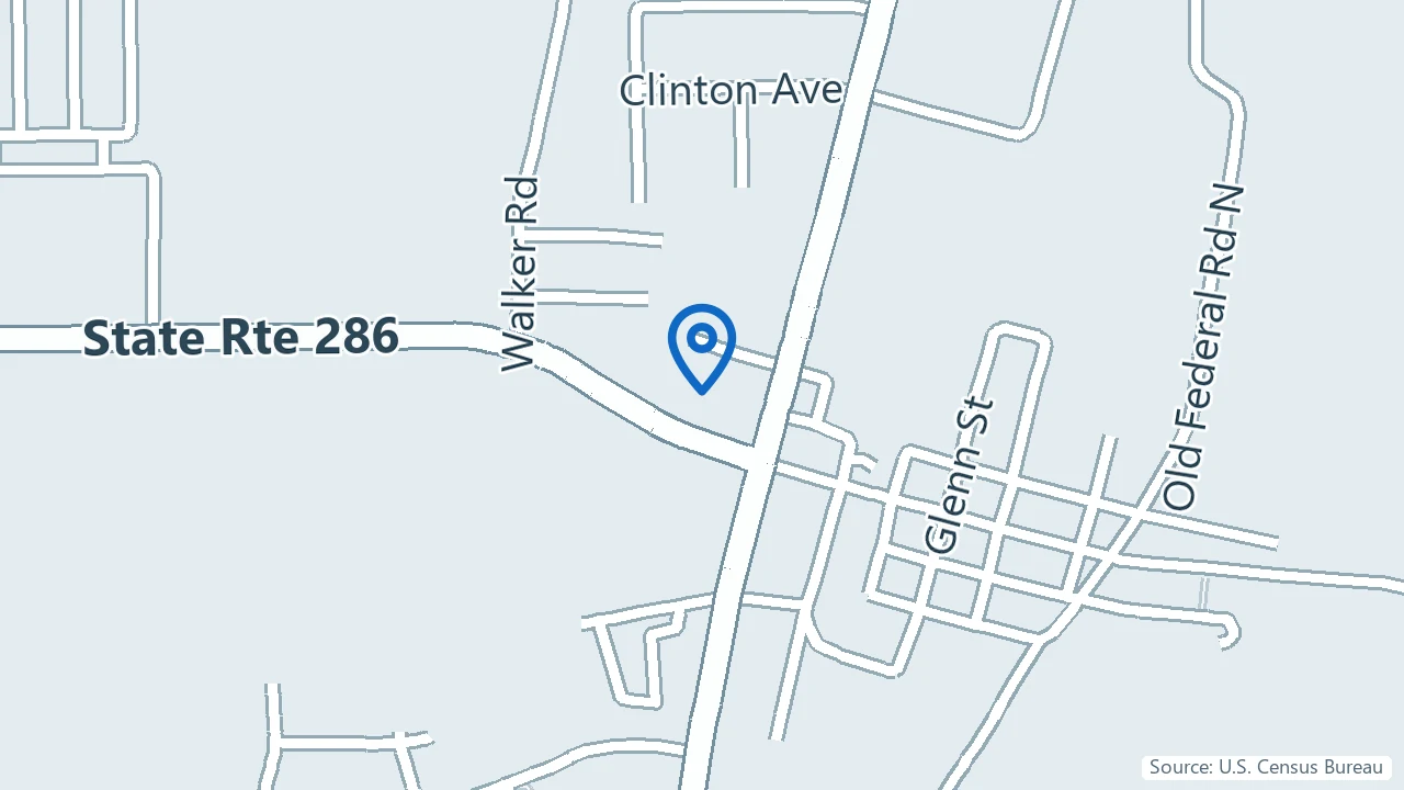 Map showing Resilience Mental Health in Chatsworth, Georgia