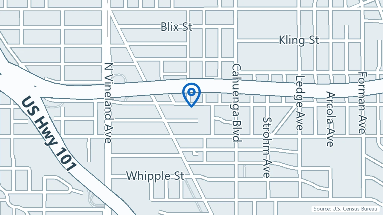 Map showing Limbic Medical in Toluca Lake, California