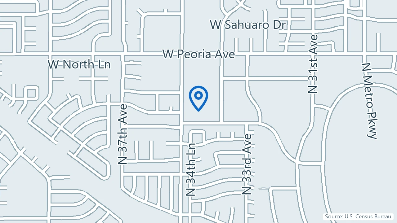 Map showing My Buoyant Health in Phoenix, Arizona