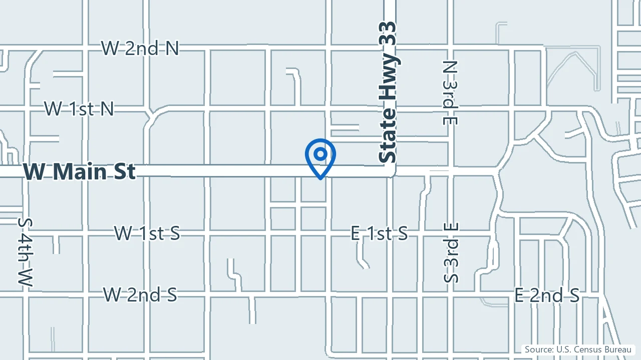 Map showing Ketamine Solution Center in Rexburg, Idaho