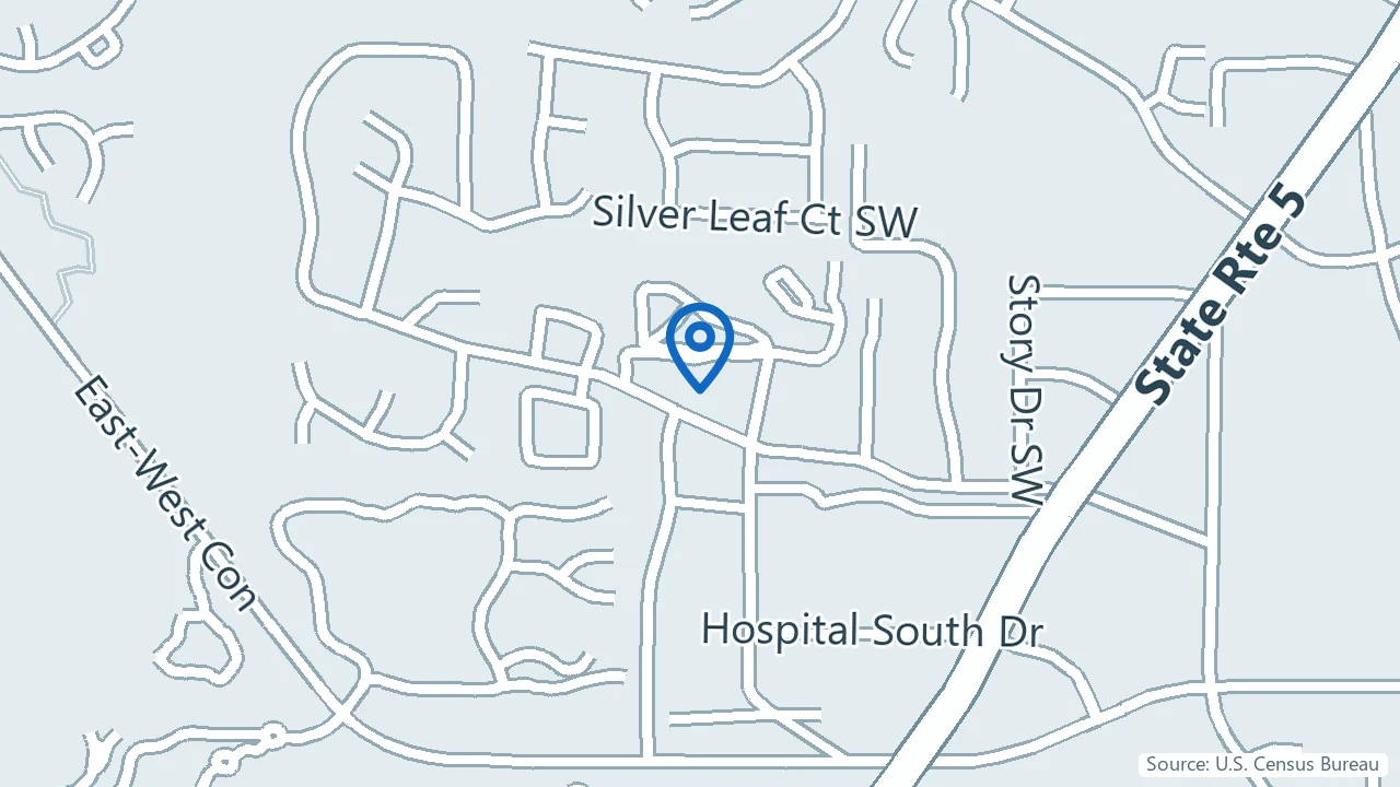 Map showing Avant Interventional Psychiatry in Austell, Georgia