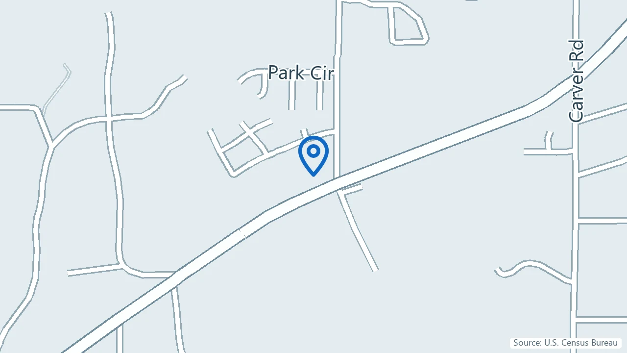 Map showing GloFusion Health Clinic in Griffin, Georgia