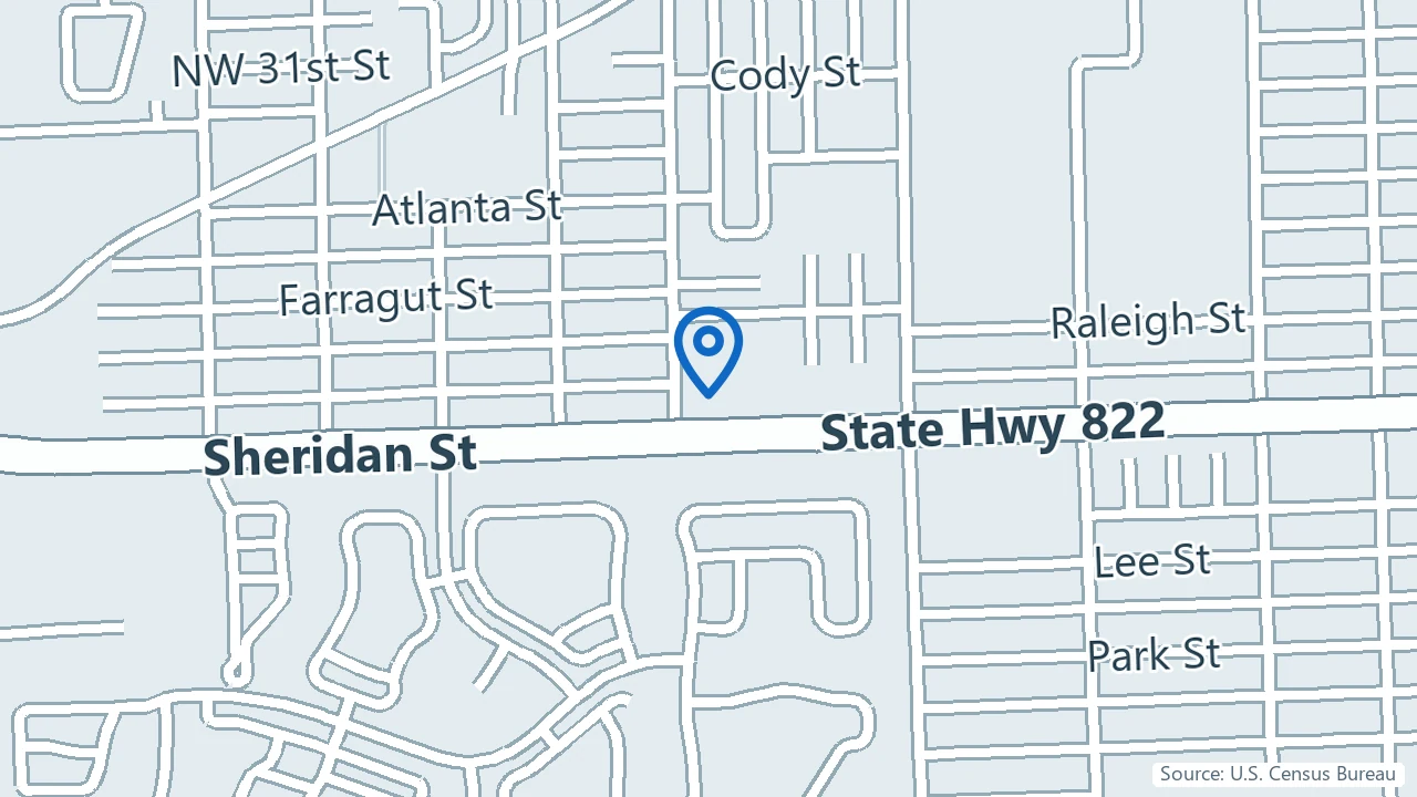 Map showing My Psychiatrist in Hollywood, Florida