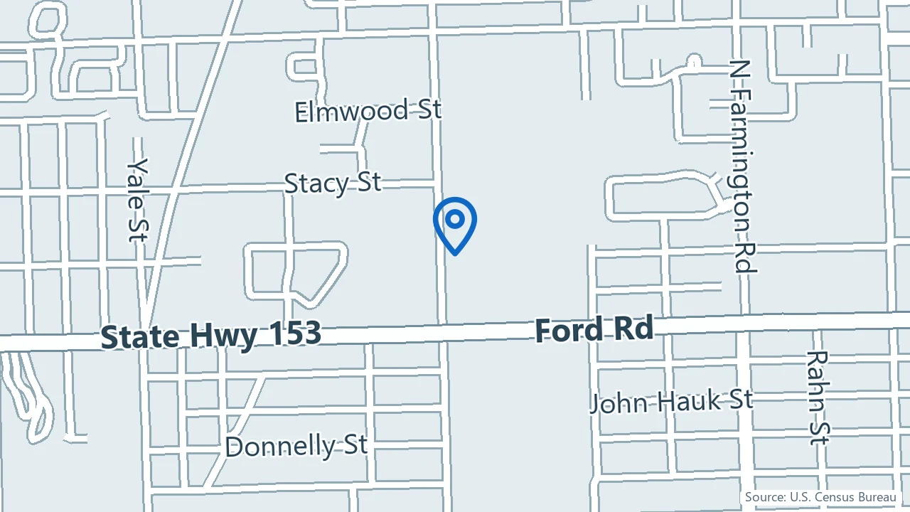 Map showing Team Wellness Center in Westland, Michigan