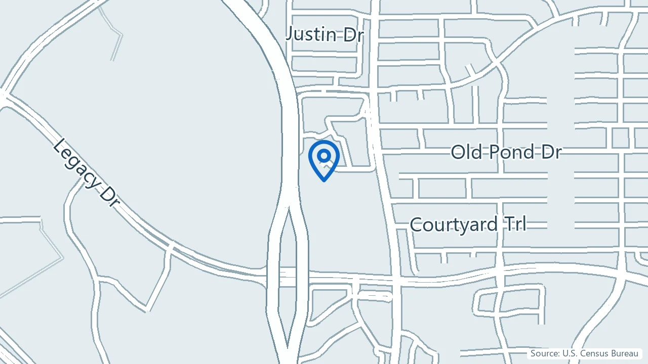 Map showing Psymed Solutions in Plano, Texas