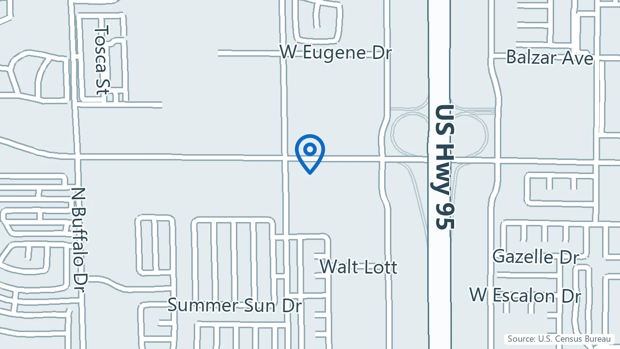 Map showing Holistic Behavioral & TMS Therapy in Las Vegas, Nevada