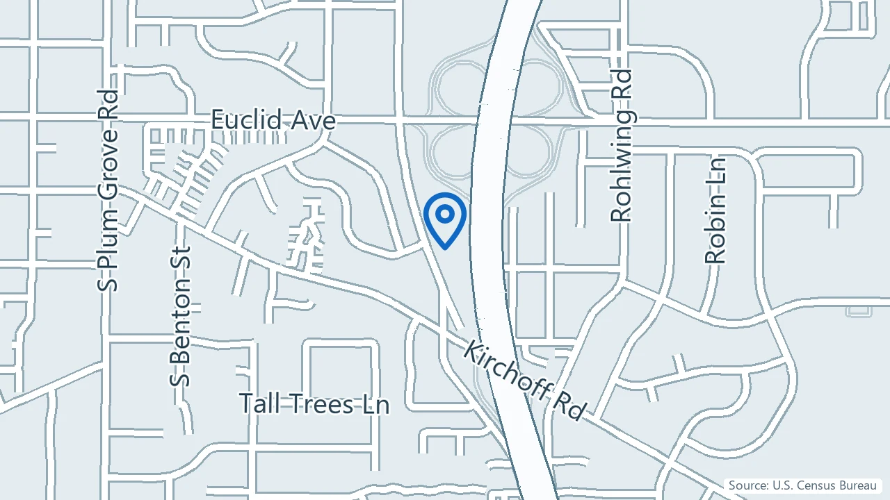Map showing Advanced Practice Medical Group in Rolling Meadows, Illinois