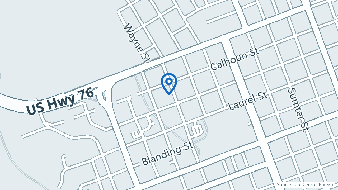 Map showing Ketamine Infusion Therapy in Columbia, South Carolina