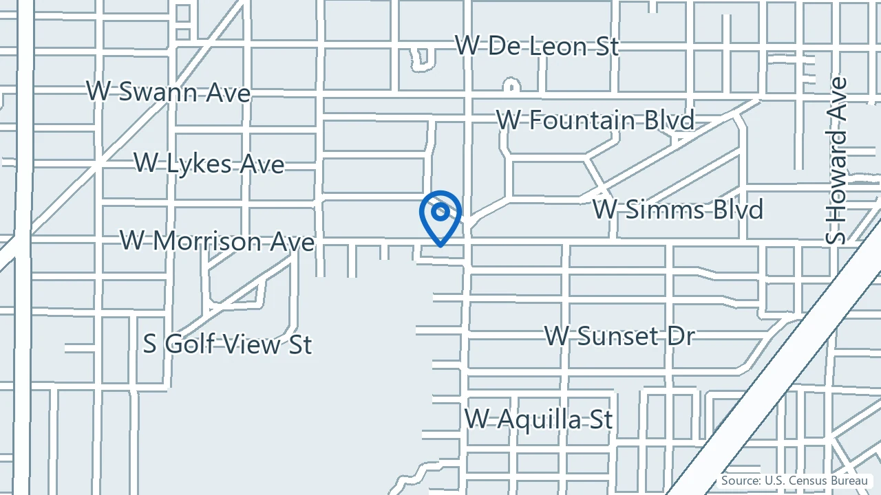 Map showing Turnwell Mental Health in Tampa, Florida