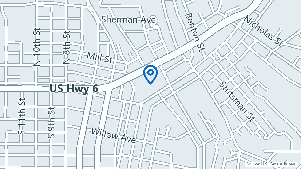 Map showing Horizon Therapy Group in Council Bluffs, Iowa