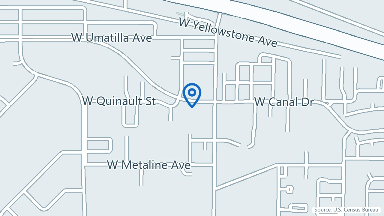 Map showing Tri-Cities Ketamine Infusion and Wellness Clinic in Kennewick, Washington
