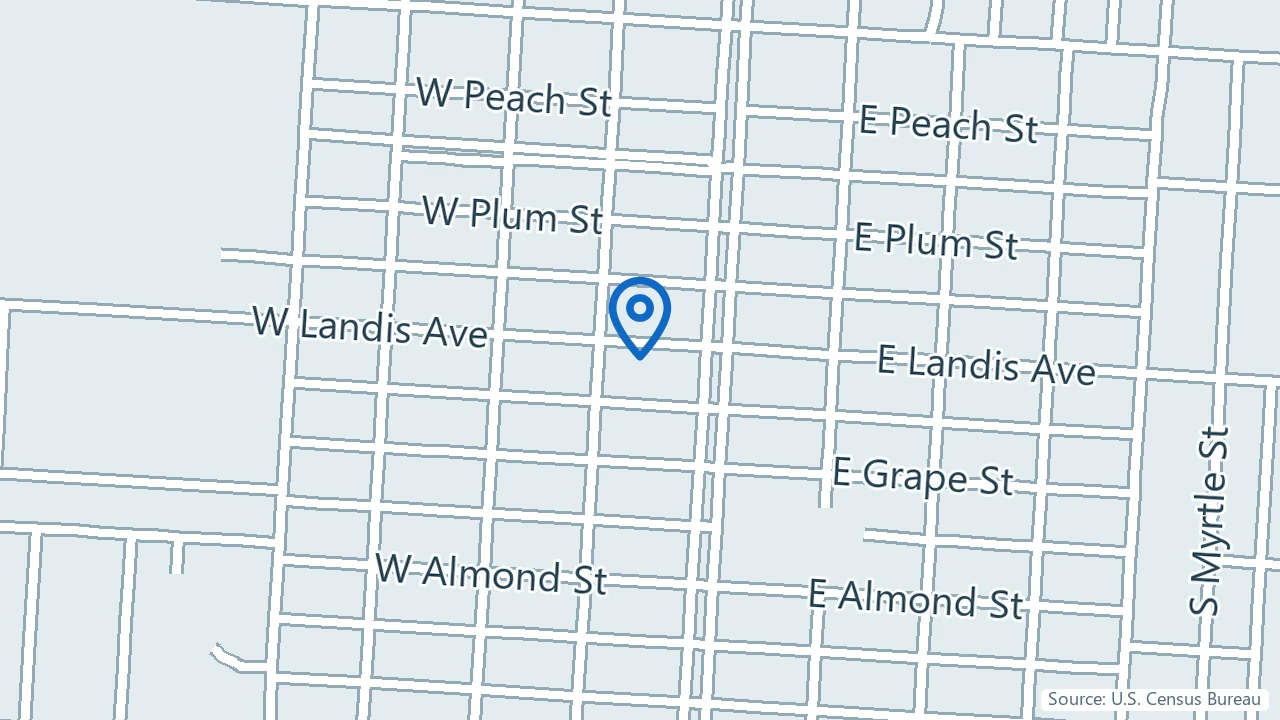 Map showing Relievus Pain Management in Vineland, New Jersey