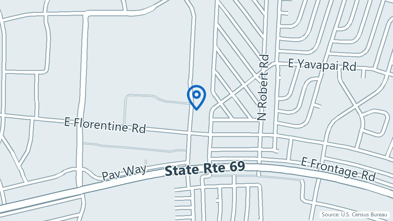 Map showing Revitalize Ketamine Clinic in Prescott Valley, Arizona