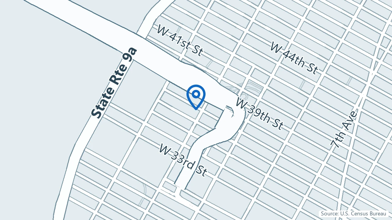 Map showing NYC Spravato Center in New York, New York
