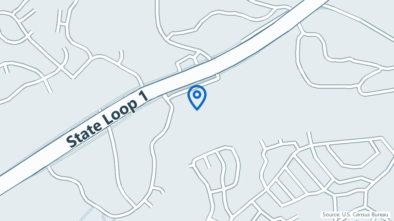 Map showing Austin Ketamine Clinic in Austin, Texas