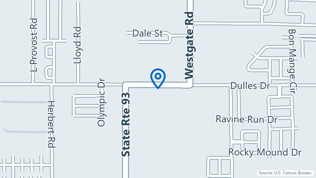 Map showing The Kite Clinic in Lafayette, Louisiana