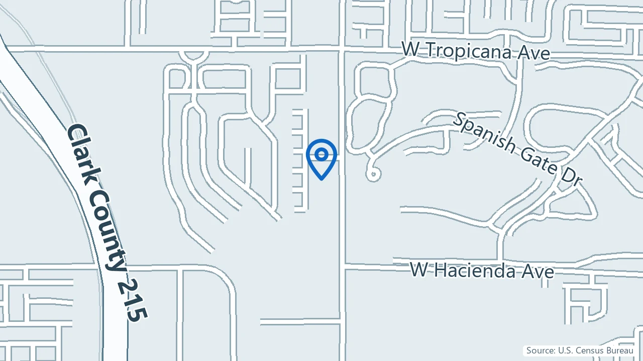 Map showing Klarity Clinic in Las Vegas, Nevada