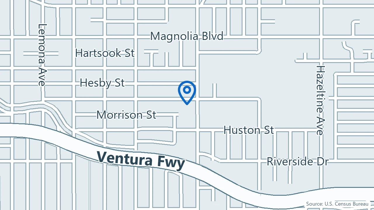 Map showing NeuroRelief in Sherman Oaks, California