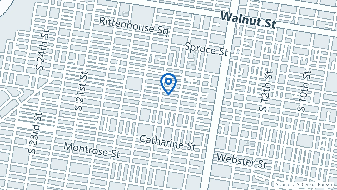 Map showing Clarity Health and Wellness in Philadelphia, Pennsylvania