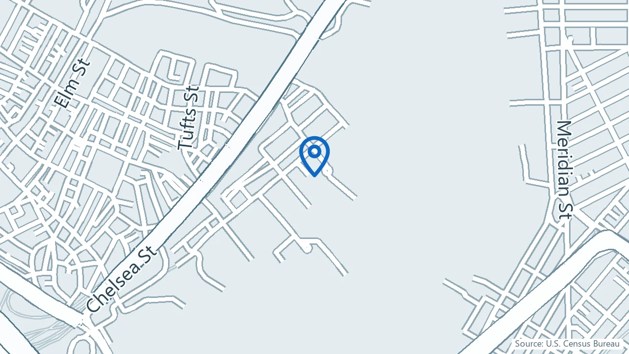 Map showing Whitley Wellness in Charlestown, Massachusetts