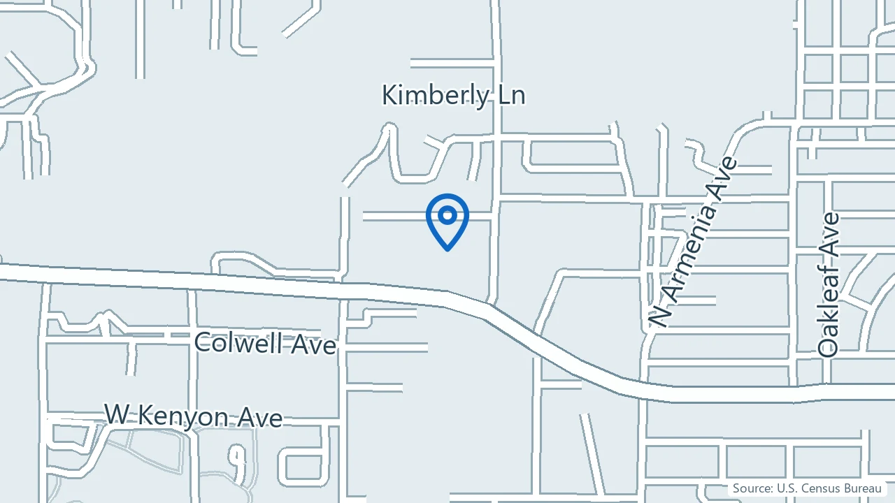 Map showing S Ketamine Tampa in Tampa, Florida