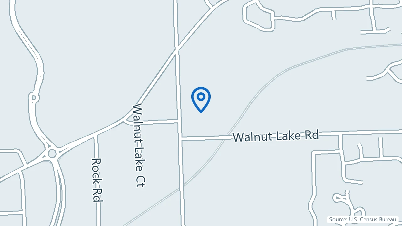 Map showing Lakes Depression Center in West Bloomfield, Michigan
