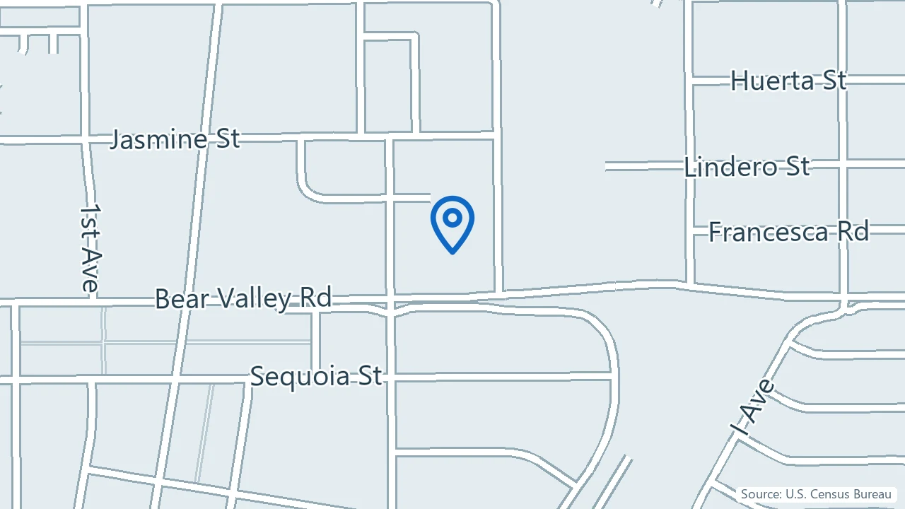 Map showing Inland Psychiatric Medical Group in Victorville, California