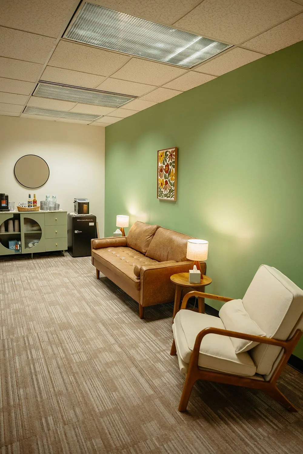 Lobby at Resilient Health Services in Des Moines, Iowa