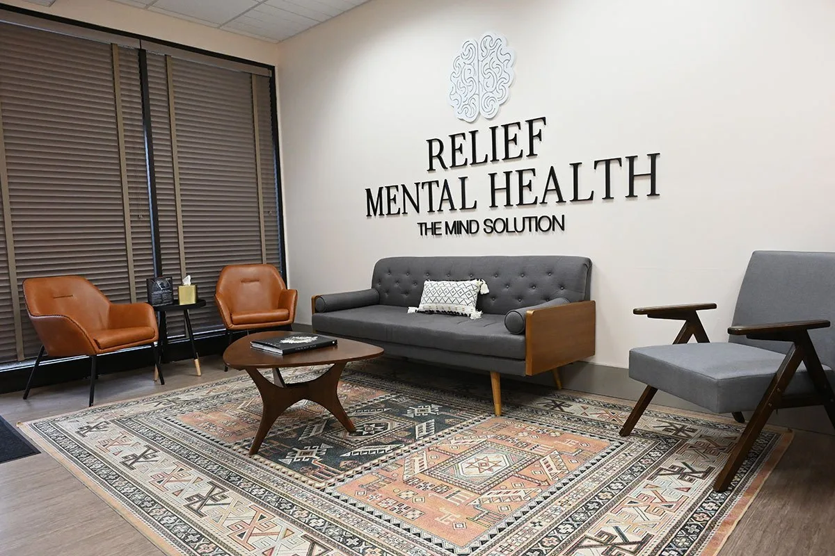 Lobby at Relief Mental Health in Rockford, Illinois