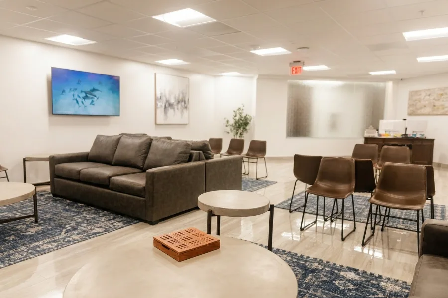 Lobby at Serenity Mental Health Centers in Fairfax, Virginia