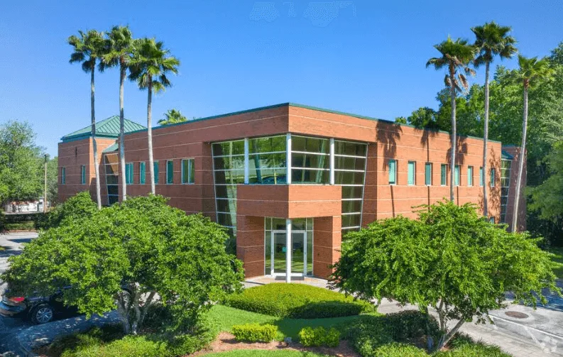 Exterior of the Jacksonville clinic’s brick medical office complex.