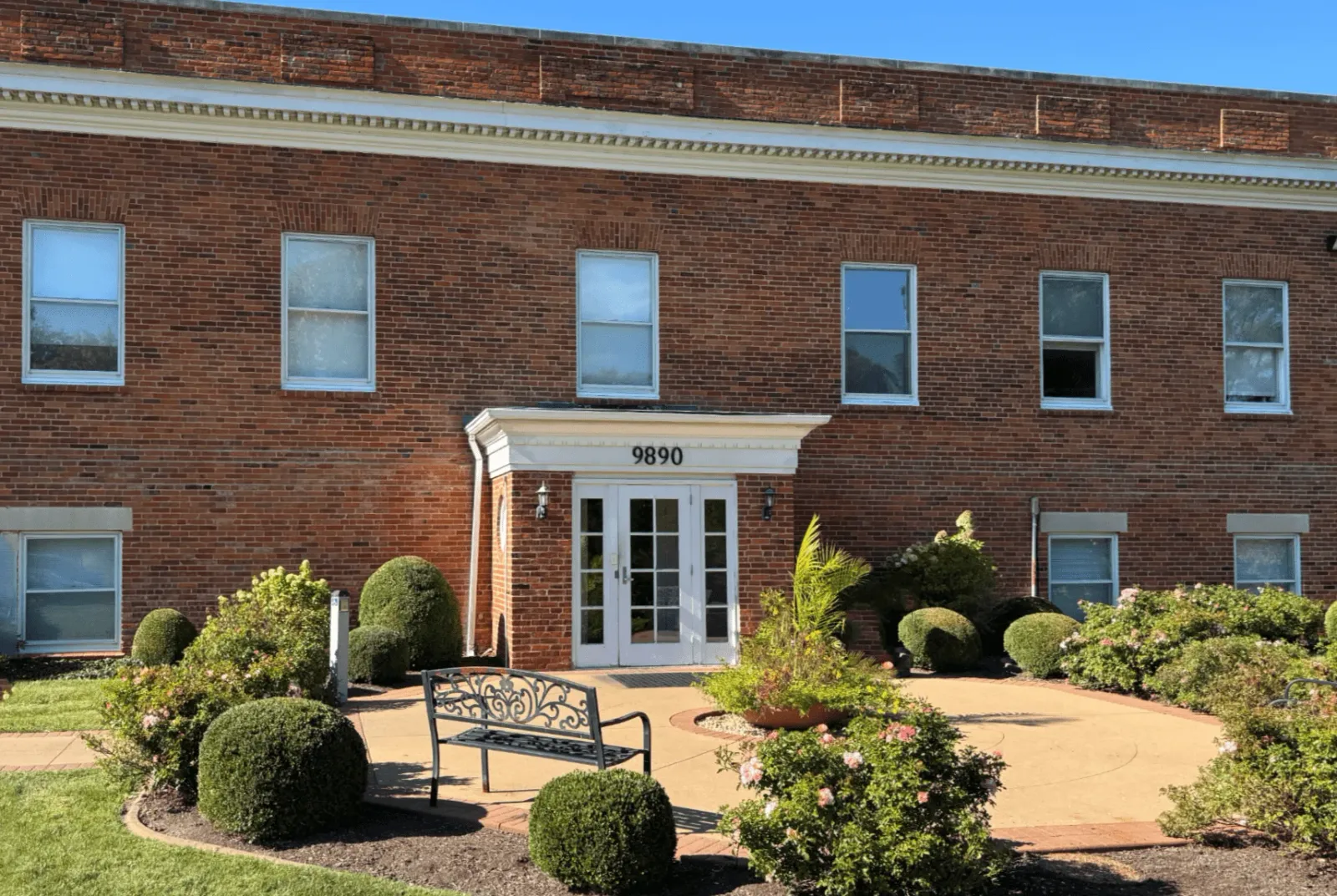 Exterior of Radial St. Louis at the 9890 Clayton Road building.