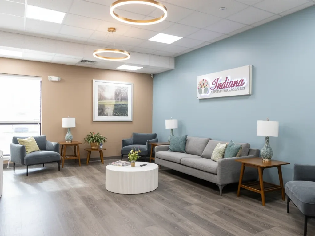 Lobby at Indiana Center for Recovery in Fort Wayne, Indiana