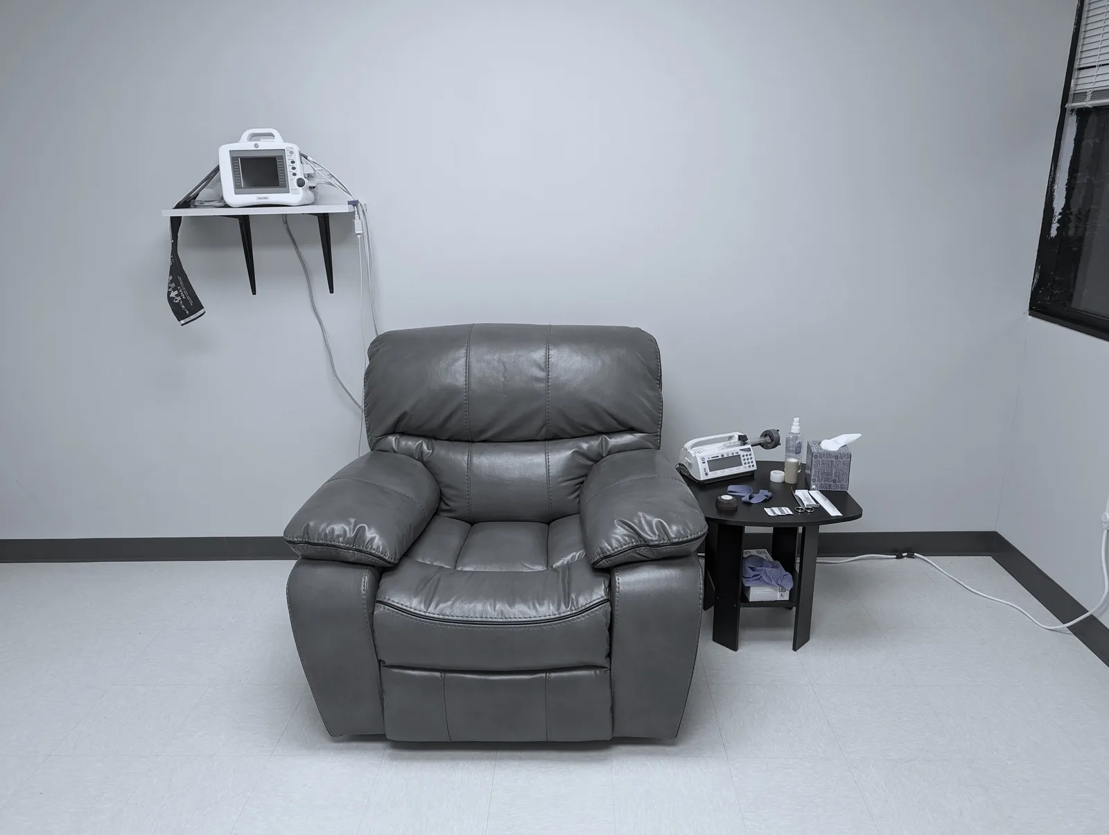 Treatment room at Ketamine Center of Greater Hartford in Avon, Connecticut