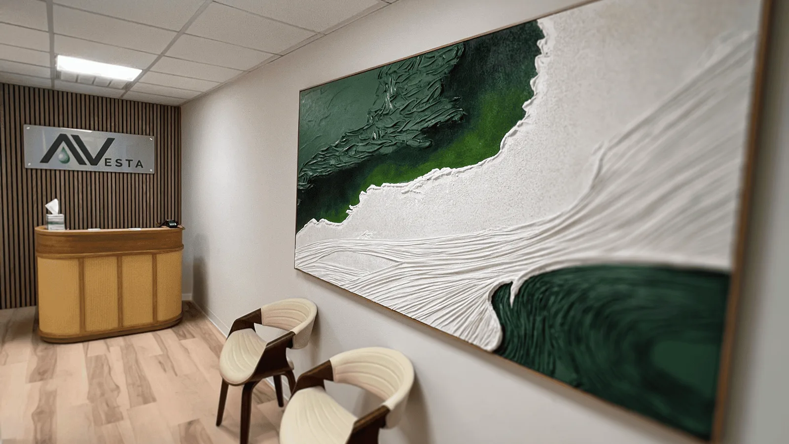 Lobby at Avesta Ketamine and Wellness in Norfolk, Virginia