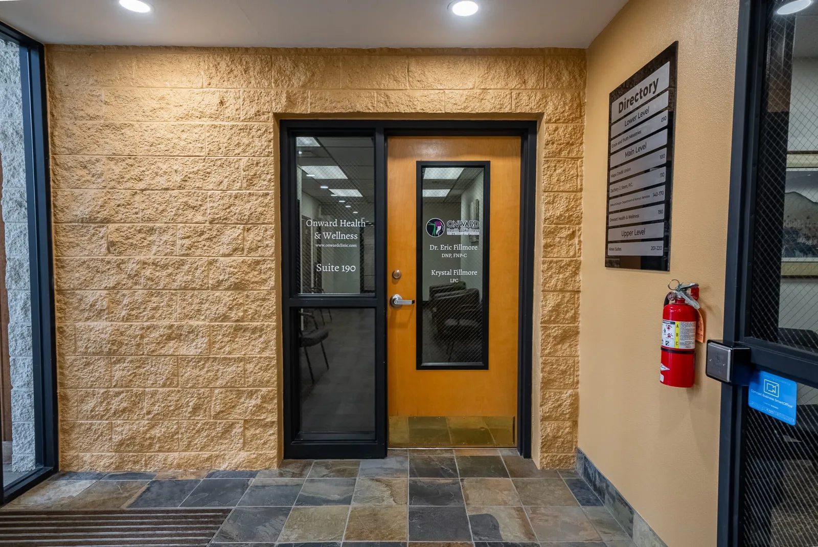 Lobby at Onward Health & Wellness in Salem, Oregon